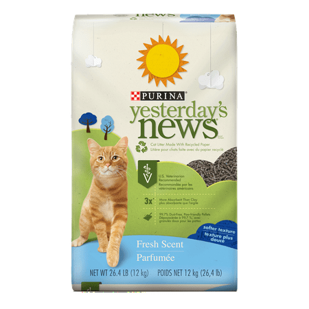 Purina Yesterday's News Fresh Scent Cat Litter, 26.5-lb (World's Best Cat Litter Coupon)