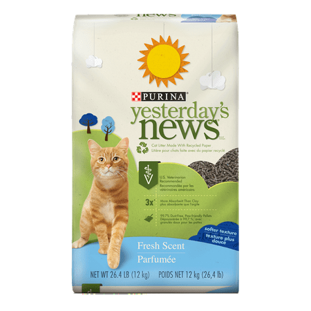 - Purina Yesterday's News Fresh Scent Cat Litter, 26.5-lb Bag