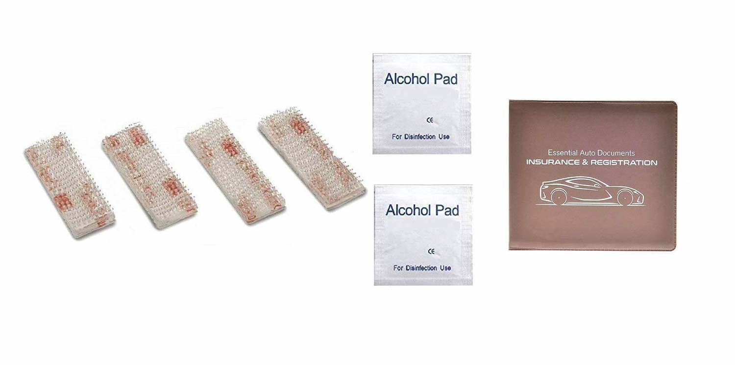 autostyle ez pass mounting kit with car insurance and registration holder, 4 ez pass mounting