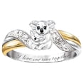 thumbnail image 1 of Anillo De Koalas Amo Nuestro Tiempo Juntos Anillo De Aleación Joyería Anillo De Koala Anillo De Animal Para El Día De La Madre seitruly AP006391-02, 1 of 6