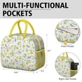 thumbnail image 6 of Lunch Bag Lunch Box for Women Reusable Insulated Lunch Bags,Water-Resistant Lemon Print Cooler Lunch Tote Bag, Large Capacity for Work Travel Picnic, 6 of 6