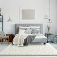 thumbnail image 5 of Softlife Stylish Soft Shaggy Velvet Carpet for Living Room/Bedroom, Fluffy Area Rugs, 4' x 5.9' , Cream, 5 of 7