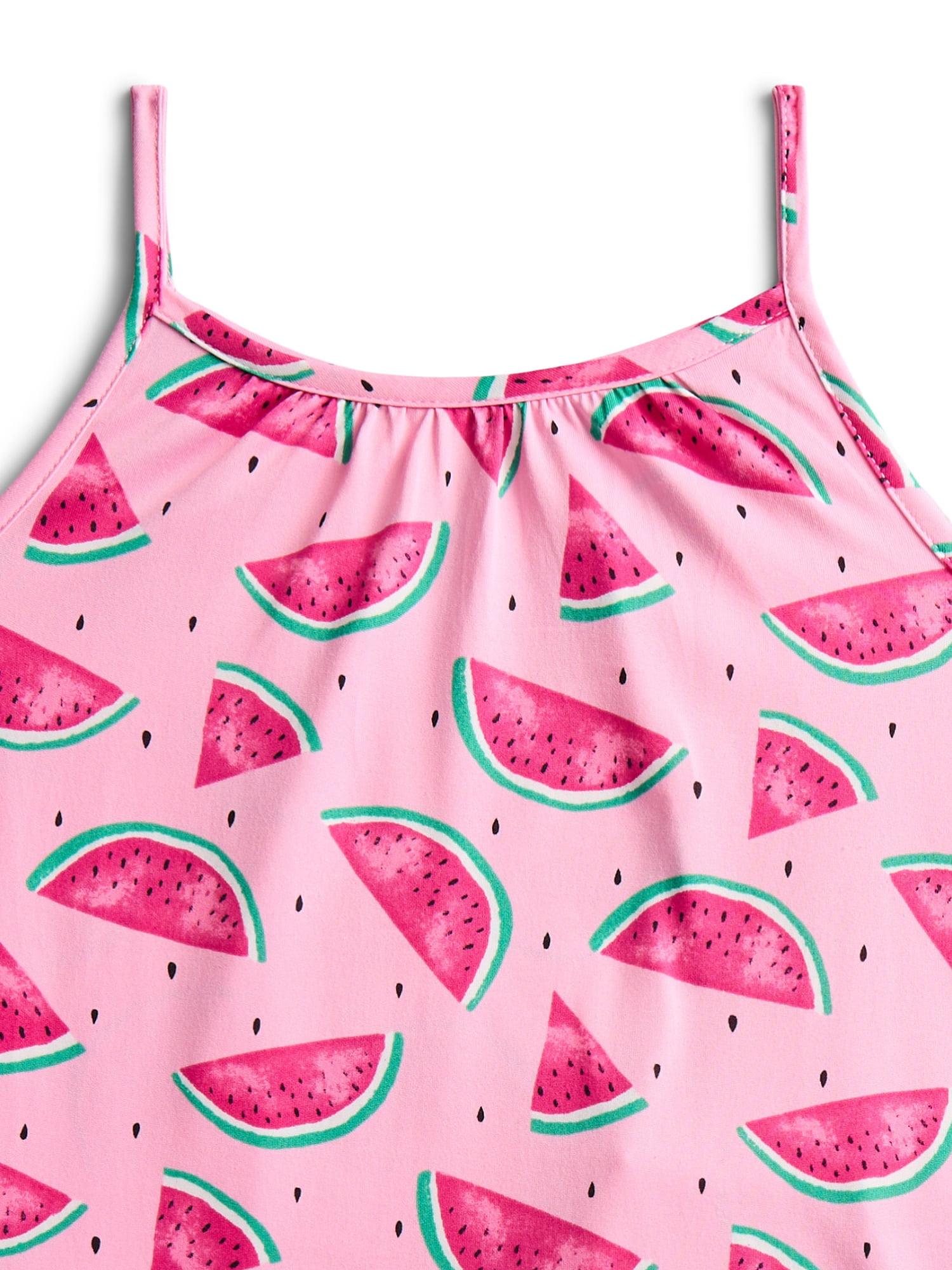 Wonder Nation Girls Tank Top and Shorts Pajama Set, 2-Piece, Sizes 4-18