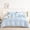 Light Blue, variant on 7-Piece Green & Pink Floral Bedding Set, Coquette Cottagecore Shabby Chic Style All-Season Bed In Bag for Full Size