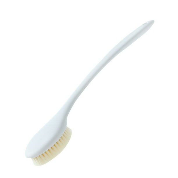 Cepillo de bola trasera Cepillo de ducha de mango largo con gancho Potente para ducha doméstica