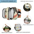 thumbnail image 3 of FORMRS Unisex School Backpack 17" Student Travel Bag with Laptop Compartment, Colorful Plane Stripes, 3 of 7