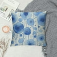 thumbnail image 2 of Nawypu  Watercolor Light Blue and Indigo Dandelion Wild Flowers Throw Pillow Covers Decorate Home Living Room Girls Room,Spring Summer Cottagecore Pillowcase, 2 of 5