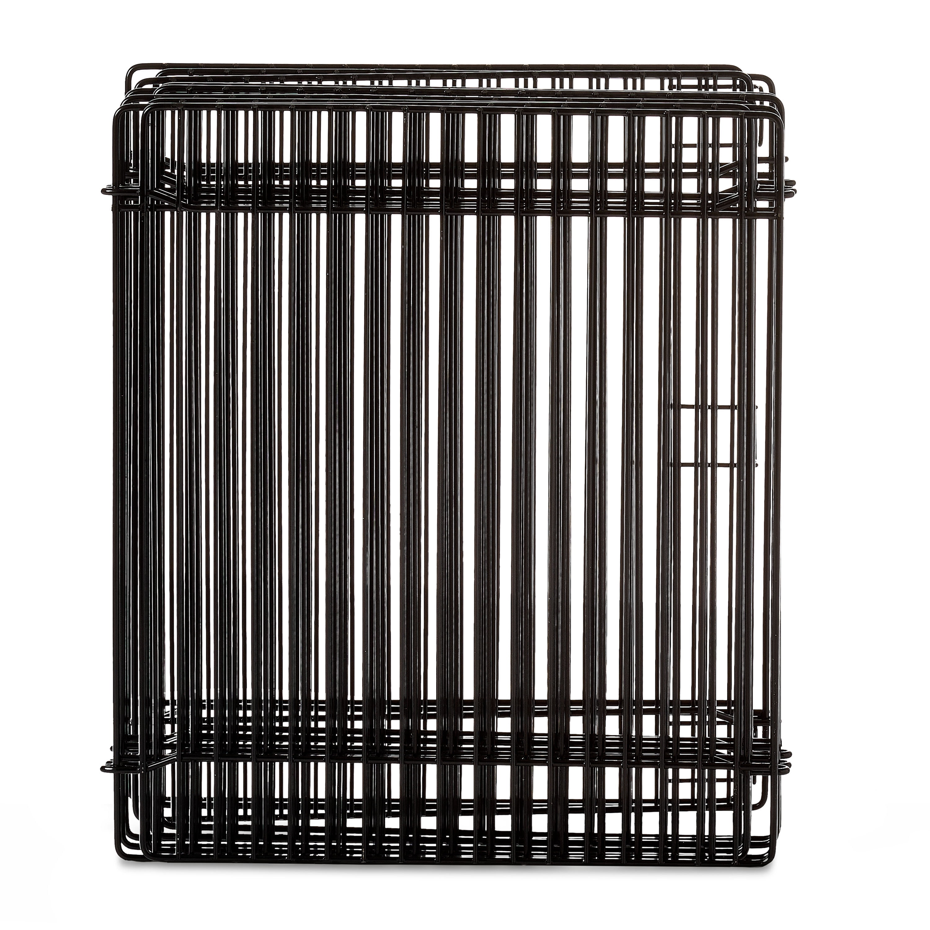 Vibrant Life Small Animal Metal Wire Foldable Playpen, Black, 10" x 9", 10 Panels