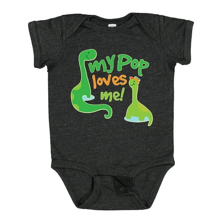 

Inktastic My Pop Loves Me Dinosaur Gift Baby Boy Bodysuit