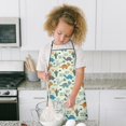 thumbnail image 4 of LightGreen Cartoon Dinosaurs Cactuses Pattern Kids Aprons for Girls and Boys,Adjustable Neck Strap Toddler Aprons for Kids Cooking Baking, 4 of 6