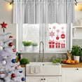 thumbnail image 5 of Black White Striped Curtain Valances for Windows, Kitchen Valance Window Treatments Panel 2 Pack, Modern Farmhouse Geometric Rod Pocket Short Curtains for Bathroom Bedroom 60 x 18 Inch, 5 of 8