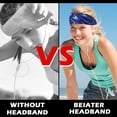 thumbnail image 4 of 5 pieces of body-building sweat guide and antiperspiration belt, running sports sweat-absorbing headband, hair band, female headband, 4 of 6