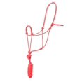 thumbnail image 2 of 8 Ft Hilason Horse Halter Knotted Basic Poly Rope With Lead Red, 2 of 2