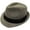 Grey, variant on Unisex Cool Summer Panama Fedora Trilby Hat Short Brim, Navy, S/M