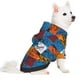 thumbnail image 2 of Fotbe colorful plaid Dinosaur Sudadera con Estampado para Perros Pequeños – Suéter con Capucha para Mascotas, Tela Suave de Forro Polar con Bolsillo-Large, 2 of 7