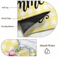 thumbnail image 6 of Non-Slip Rug Pad Rugs Summer Lemons Glass Cup Rectangle Area Rugs 5x7Ft Soft Carpet Pads for Living Room Kids Room, Yellow White Check, 6 of 9