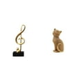 thumbnail image 1 of Escultura de gato músico de resina, figura creativa, adorno de mesa, centro de mesa decorativo, pieza de colección para escritorio, chimenea, entrada,, 1 of 8