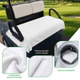 thumbnail image 5 of Golf Cart Seat Covers for 2 Seater, White Soft Microfiber Cart Seat Towel Blanket, Modern Minimalist Pure Soild Color Absorbent Breathable Non Slip Bench Seats Protector for Golf Course 51"x31", 5 of 9