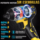thumbnail image 2 of Llave De Impacto Inalámbrico Pistola Electrica amarillo negro, 2 of 5