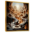 thumbnail image 2 of Designart "Ascending Shadows In Grey Surrealism I" Surrealism Floater Framed Canvas Prints, 2 of 5