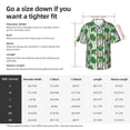 thumbnail image 3 of Yiaed Broccoli 2 Print Hawaiian Shirt for Men Short Sleeve Button Down Shirts Beach Shirts for Men-Medium, 3 of 5