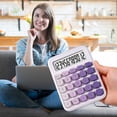 thumbnail image 7 of Under $1 Basic Calculator Cute Mini Candy Color Big Buttons Portable Desktop Math for Office Home College Teens by Xuniizn, 7 of 7