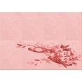thumbnail image 1 of Ahgly Company Machine Washable Indoor Rectangle Transitional Pastel Red Pink Area Rugs, 2' x 3', 1 of 7