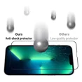 thumbnail image 4 of 2 Piezas Mica De Cristal Templado Para iPhone 9d Transparent, 4 of 6