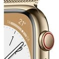 thumbnail image 3 of Apple Watch Series 8 (GPS + Cellular 41mm) Smartwatch with Stainless Steel Case with Milanese Loop- Certified Refurbished, 3 of 7