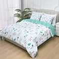 thumbnail image 4 of BLEUM CADE 3 Pieces Duvet Cover Set King Size,Farmhouse Floral Comforter Cover Set, Soft Washable Bedding Set with Shams, 4 of 9