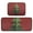Origami Tree, variant on 2-Piece Ultra Soft Absorbent Floor Mats With Anti-Skid Backing For Kitchen Bathroom Laundry Room Gingerbread Cookies