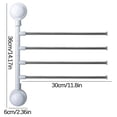 thumbnail image 3 of Aqestyerly Storage and Organization Closet 360 Degree Rotating Bathroom Hanging Holder,Non Perforated towel Rack,Stainless Steel Storage Rack, 3 of 3