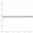 thumbnail image 4 of 925 Sterling Silver 3.2mm Open Elongated Link Chain; 22 inch; Lobster Clasp; for Adults and Teens; for Women and Men, 4 of 4