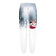 thumbnail image 2 of Gibobby pantalones de mujer Pantalones casuales de fitness deportivos de cintura alta con bolsillo en la cintura con estampado navideño informal para mujer (Rojo, L), 2 of 4