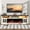 White&Brown/Crystal Fireplace, variant on HARIPUL 70" Fireplace TV Stand for TVs Up to 80" with 36" Electric Fireplace, TV Console for The Living Room, LED Light Entertainment Center, Storage Cabinet, Media Console Table, White
