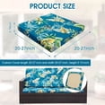 thumbnail image 5 of SHANNA 2 Pack Printed Patio Stretch Sofa Cushion Covers, Floral Pattern Outdoor Sofa Cushion Covers, Replacement Washable Couch Chair Cushion Covers Porch Patio Furniture Protector, 5 of 10