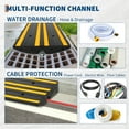 thumbnail image 6 of Ataucjin 48" Heavy-Duty Rubber Driveway Ramps, Low-Profile Threshold Ramps with Water Channels for Cars, Trucks & Wheelchairs, Garage Entry & Driveway Slope Solutions, 6 of 7