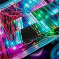 thumbnail image 5 of Homewish Neon Gaming Letter A Kitchen Curtains,Geometric Hexagon Black Out Curtains Pack of 2 (42x63 Each), 5 of 6