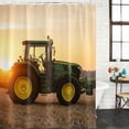 thumbnail image 2 of Farmhouse Car Bathroom Shower Curtains with 12 Hooks Polyester Waterproof Shower Curtain for Stalls and Bathtubs Modern Sunset Countryside Machinery Decorative Bathroom Privacy Curtain 48x72 Inches, 2 of 9