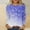 Blue, variant on Womens Long Sleeve Shirts Spring Fall Sequin Round Neck Tops Casual Loose Fashion Comfortable Pullover Blouse Red XXL
