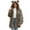 Brown., variant on Akafmk Womens Faux Furs Coats,Womens Winter Coats,Womens Ladies Warm Faux Furry Long Coat Jacket Winter Solid Hooded Outerwear Front Open Jacket Outerwear