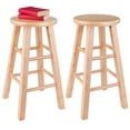 thumbnail image 2 of Winsome Wood Pacey 24" Counter Stools, Set of 2, Natural, 2 of 5