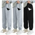 thumbnail image 2 of Akiihool Boys Sweatpants Kids Jogger Sweatpants with Pockets Basic Fleece Pants for Boys(Black,5-6 Years), 2 of 6