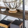 thumbnail image 5 of Woven Paths Urban Pipe Rustic Industrial Bookshelf, Dark Walnut, 5 of 15