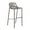 Brown, variant on LeisureMod Devon Modern Outdoor Bar Stool with Powder Coated Aluminum Frame and Footrest (Black)
