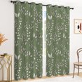 thumbnail image 4 of Tchckioa 42x96 Inch Blackout Curtains for Dorm Roo,Boho Green Privacy Protection Grommet Window Drapes,2 Panels, 4 of 8