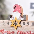 thumbnail image 3 of MYG Wooden Christmas Countdown Calendar Number Santa for Home Office Decoration, 3 of 9