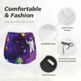 thumbnail image 6 of Lsque Astronaut Printed Women's Running Shorts with Liner Pockets,Elastic Quick Dry Workout Athletic Gym Yoga Shorts,Womens High Waist Shorts-Medium, 6 of 9