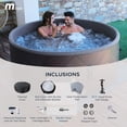 thumbnail image 6 of MSpa Mono 6-Person Round Inflatable Bubble Massage Spa w/ Thermal Cover, Energy-Efficient, 6 of 12