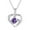 Purple, variant on Jewelry VerPetridure fresh love silver clavicle necklace Womens Jewellery